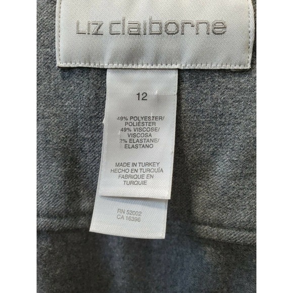 Liz Claiborne Women's Gray Polyester Collared Long Sleeve Casual Jacket 12 - Picture 9 of 12